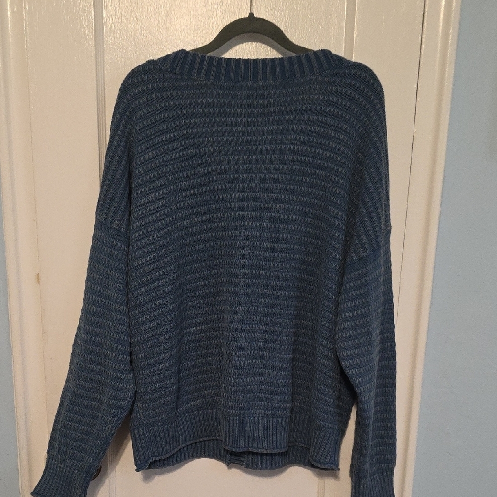 Sonoma Women's Blue Knit Cardigan - Picture 3 of 6